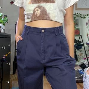 vintage navy trousers